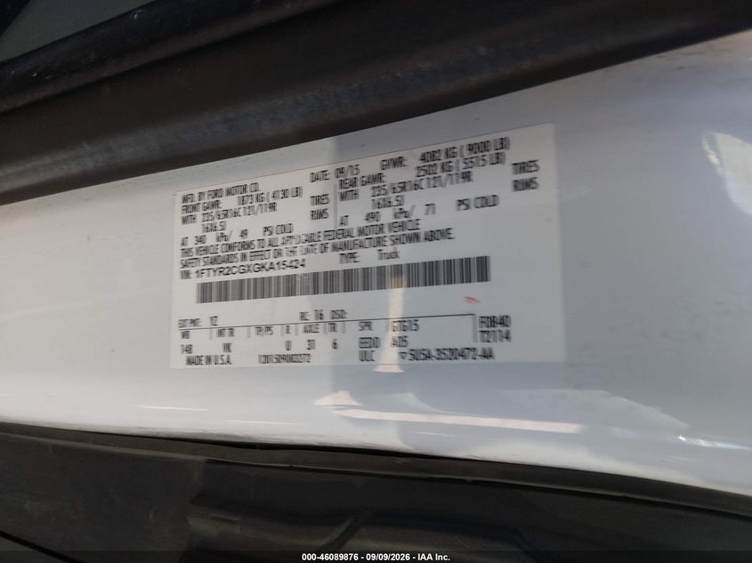 2016 FORD TRANSIT-250 · Фото 9