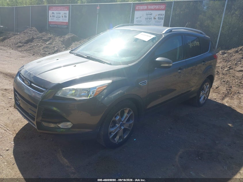 Vin: 1fmcu9j97fua26787, lot: 46589505, ford escape titanium 20152