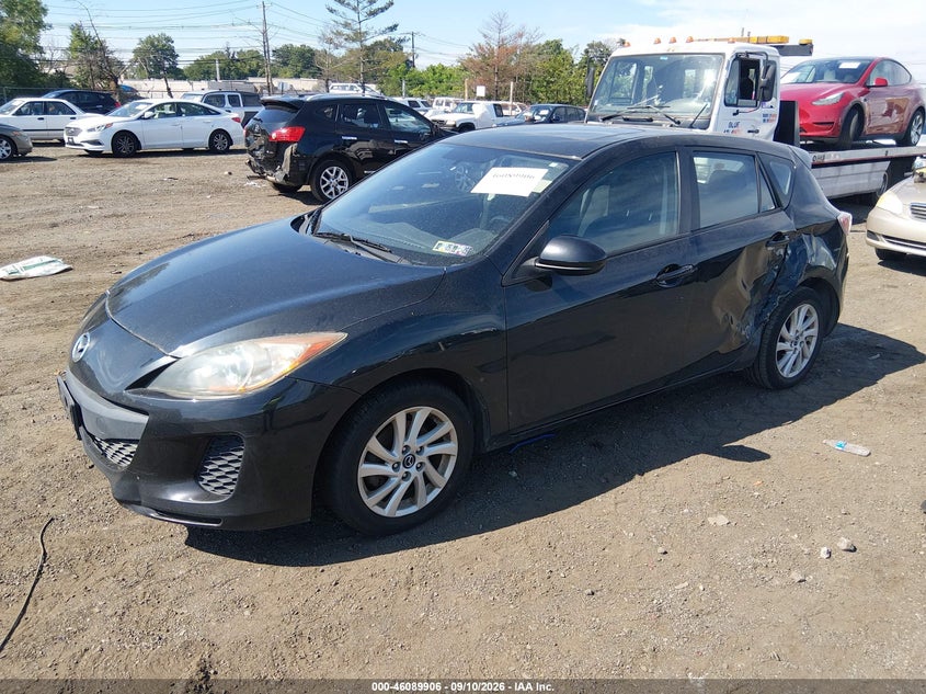 Vin: jm1bl1lp0d1781505, lot: 46589513, mazda mazda3 i touring 20132