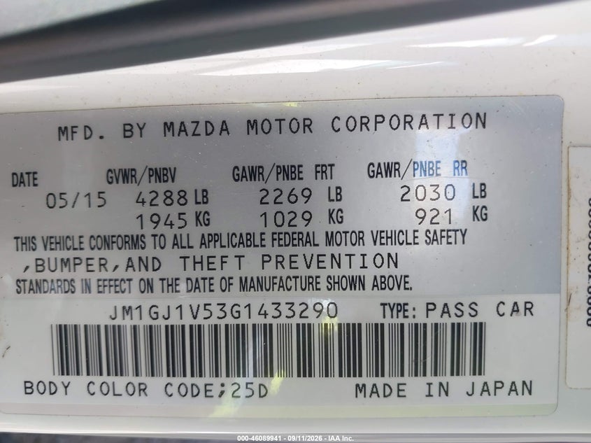 MAZDA MAZDA6 - zdjęcie 9
