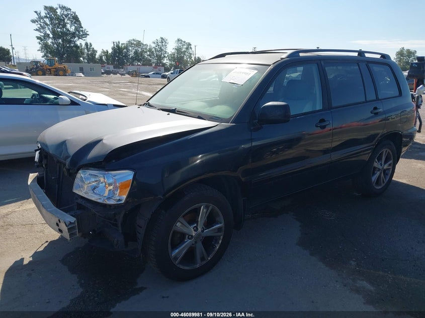 2006 Toyota Highlander, Неизвестно, IAAI, VIN JTEGP21A860110716 — фото 2