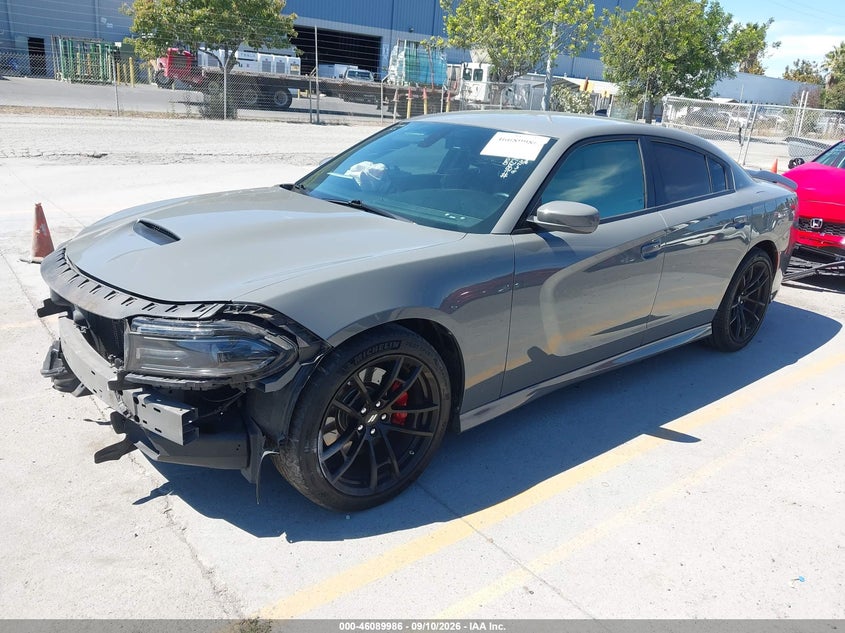Vin: 2c3cdxgj9kh600026, lot: 46589593, dodge charger scat pack rwd 20192