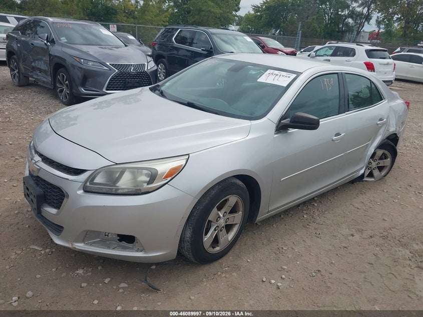 2015 Chevrolet Malibu, Left Rear, IAAI, VIN 1G11B5SL2FF134316 — photo 2