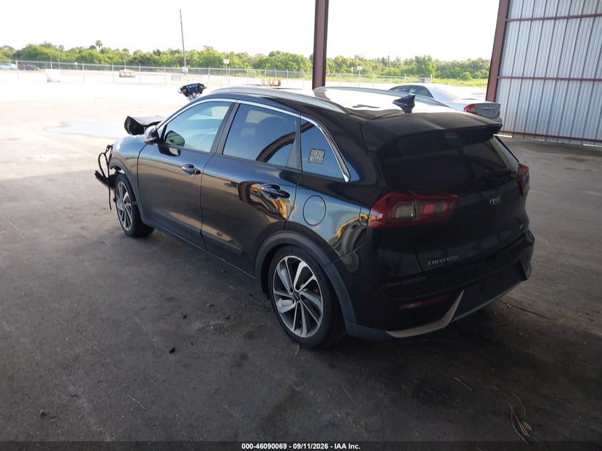 Vin: kndce3lc1k5222204, lot: 46589676, kia niro touring 20193