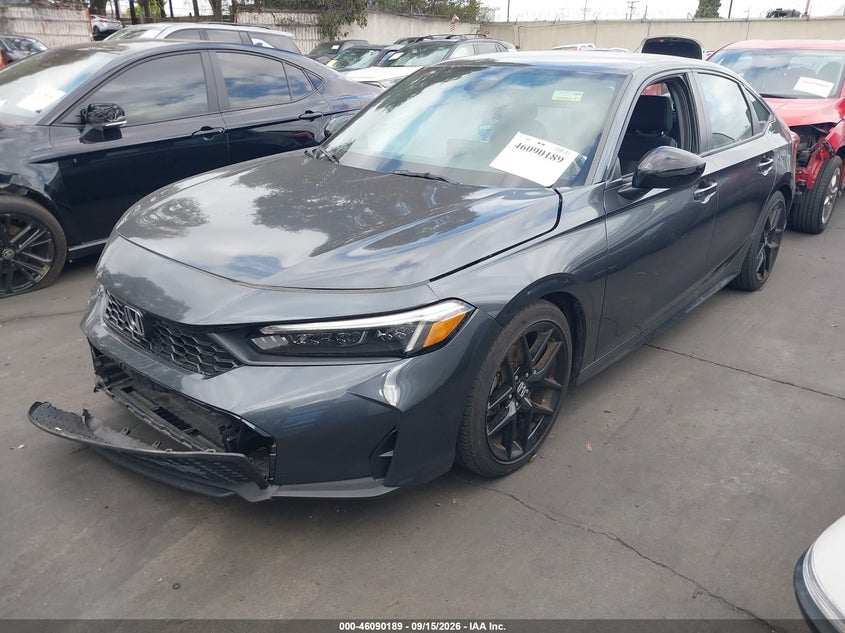 Vin: 2hgfe2f53sh520896, lot: 46589797, honda civic sport 20252