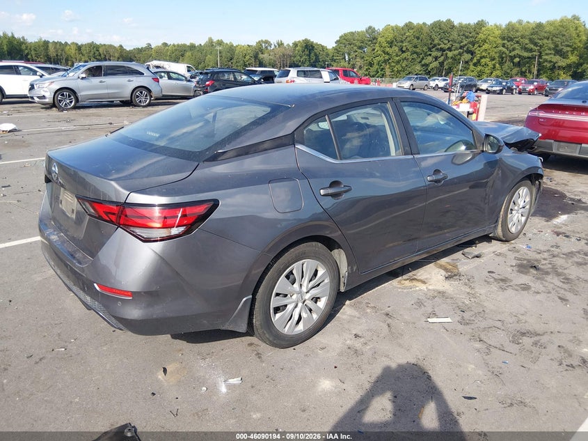 Vin: 3n1ab8bv4ly290780, lot: 46589802, nissan sentra s xtronic cvt 20204