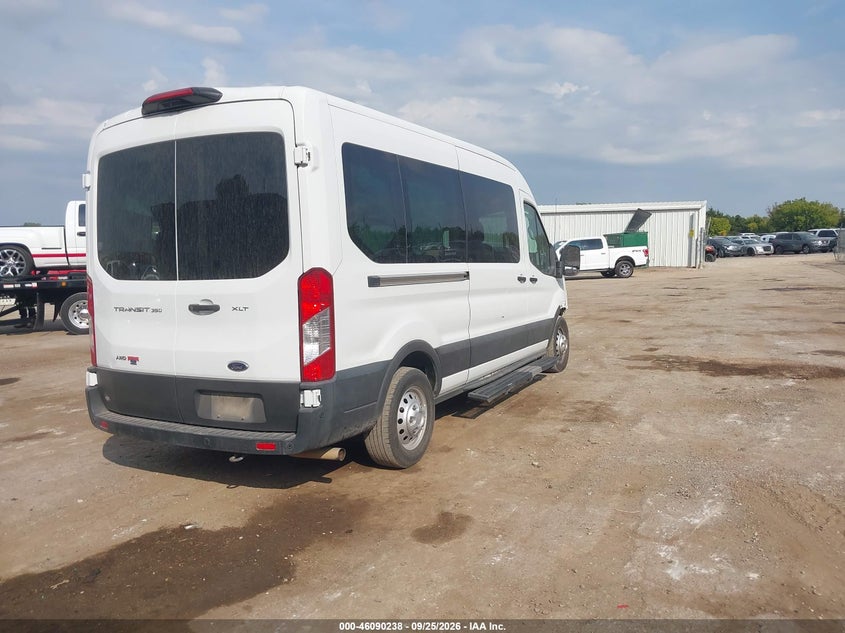 Vin: 1fbax9c8xpka14609, lot: 46589845, ford transit-350 passenger van xlt 20234