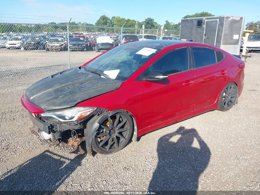 Vin: kmhd04lb1hu341140, lot: 46589872, hyundai elantra sport 20172