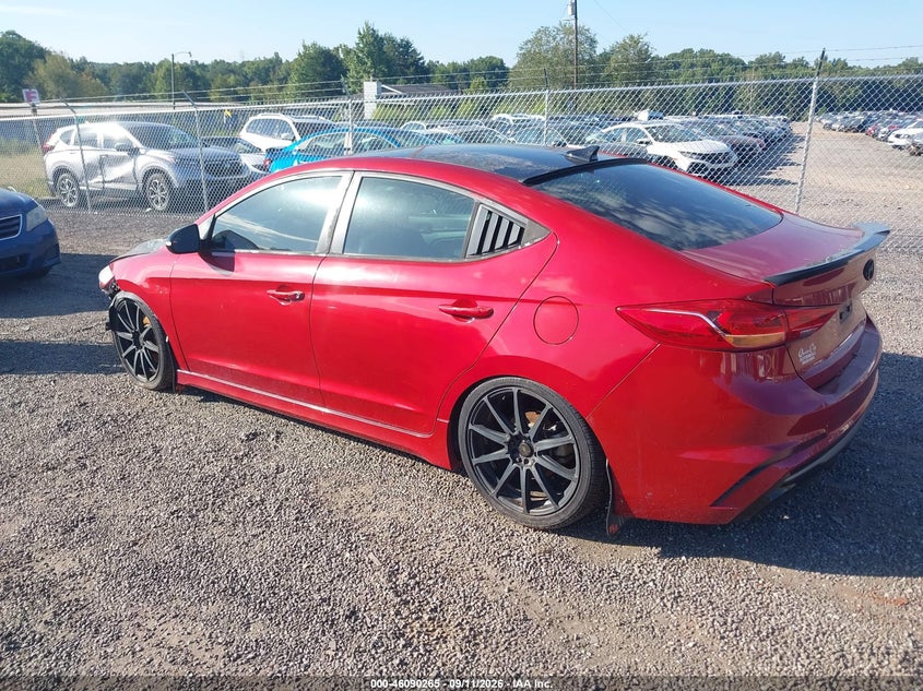 Vin: kmhd04lb1hu341140, lot: 46589872, hyundai elantra sport 20173