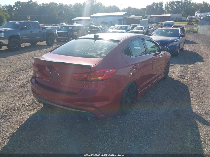 Vin: kmhd04lb1hu341140, lot: 46589872, hyundai elantra sport 20174