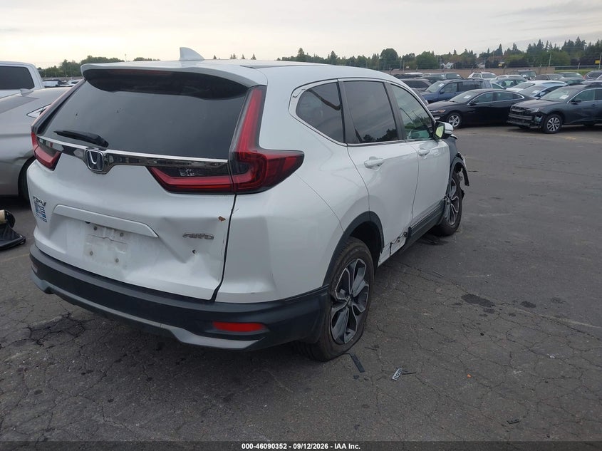 Vin: 2hkrw2h8xmh634436, lot: 46589959, honda cr-v awd ex-l 20214