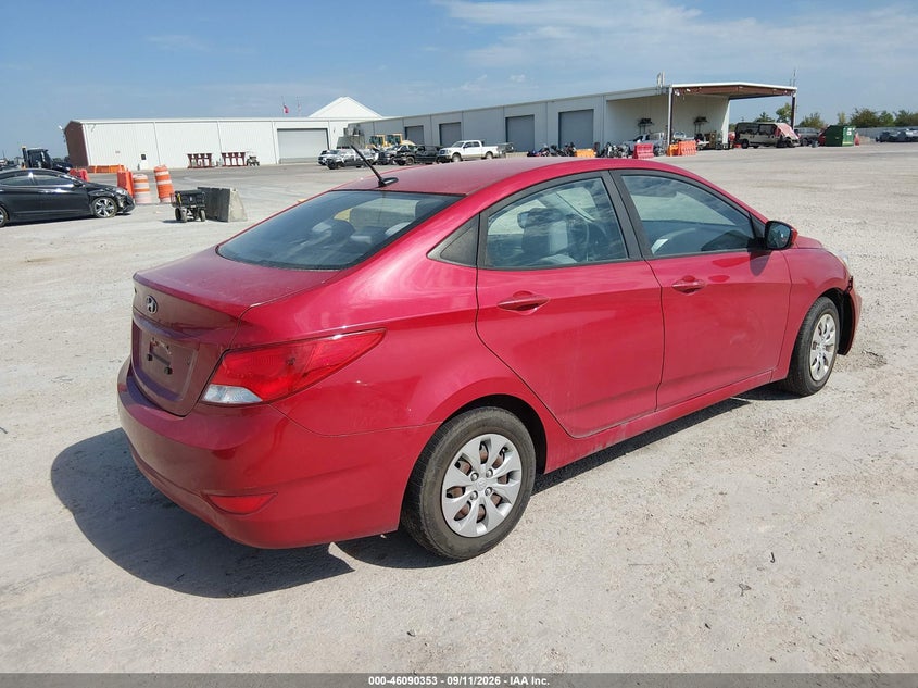 Vin: kmhct4ae8hu285892, lot: 46589960, hyundai accent se 20174