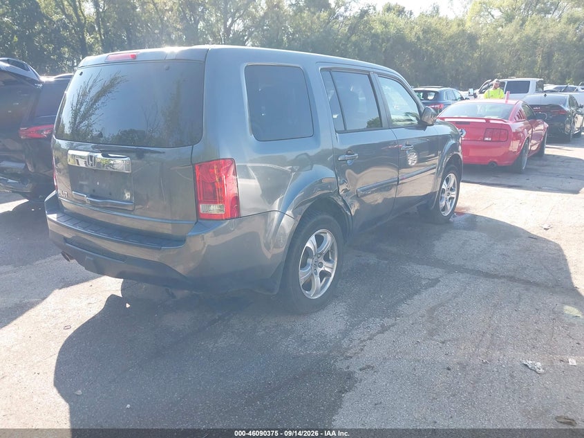 Vin: 5fnyf3h51cb030519, lot: 46589982, honda pilot ex-l 20124