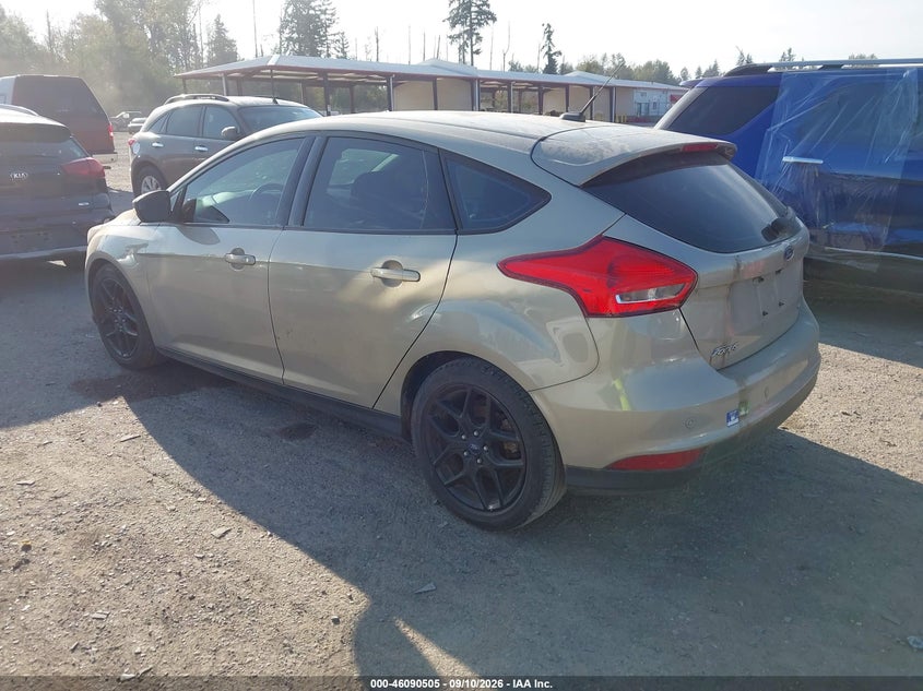 Vin: 1fadp3k25gl247235, lot: 46590112, ford focus se 20163