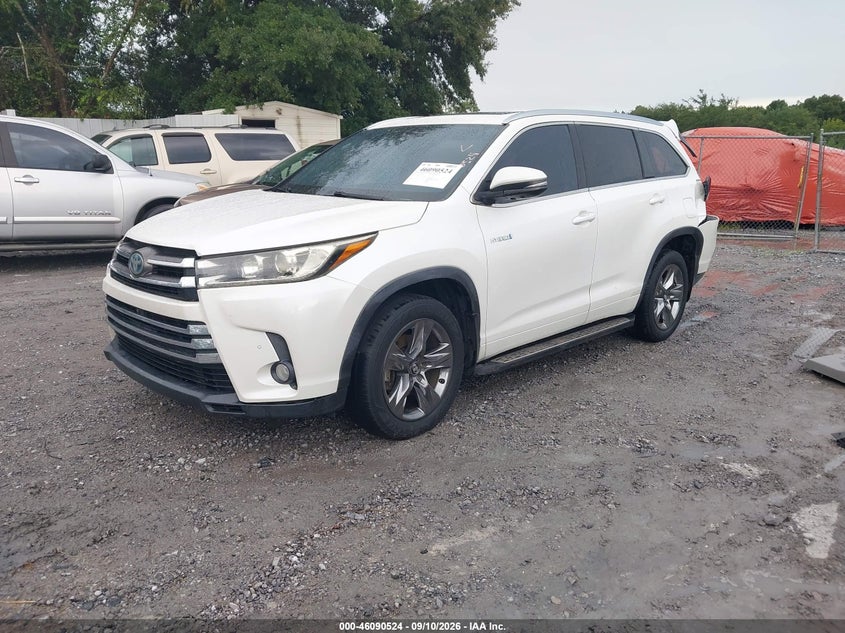 Vin: 5tddgrfh6hs032085, lot: 46590131, toyota highlander hybrid limited 20172