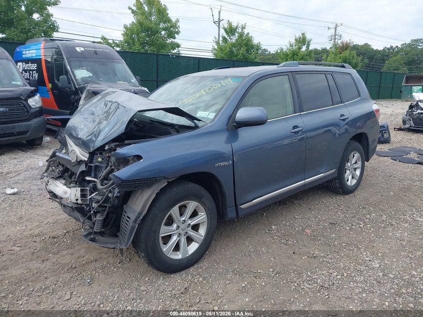 Vin: jtebc3eh9d2015828, lot: 46590226, toyota highlander hybrid base v6 20132