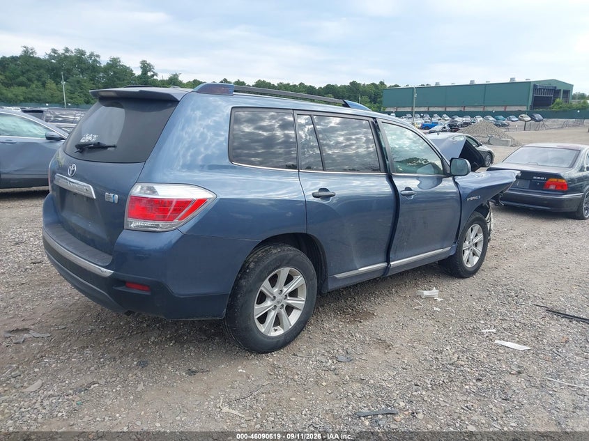 Vin: jtebc3eh9d2015828, lot: 46590226, toyota highlander hybrid base v6 20134