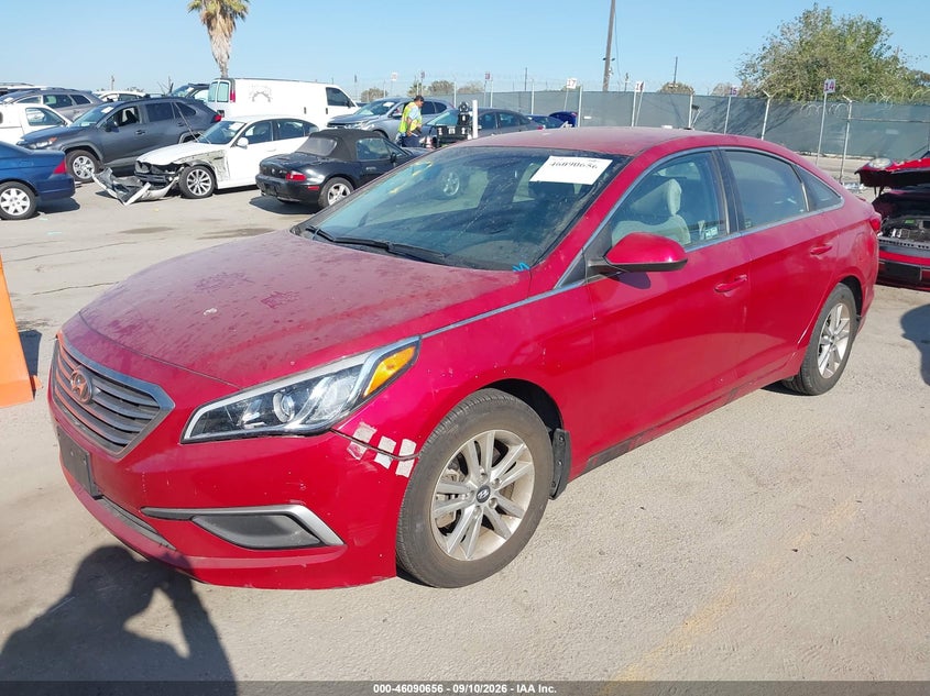 2017 Hyundai Sonata, Theft Recovery, IAAI, VIN 5NPE24AF1HH496628 — photo 2
