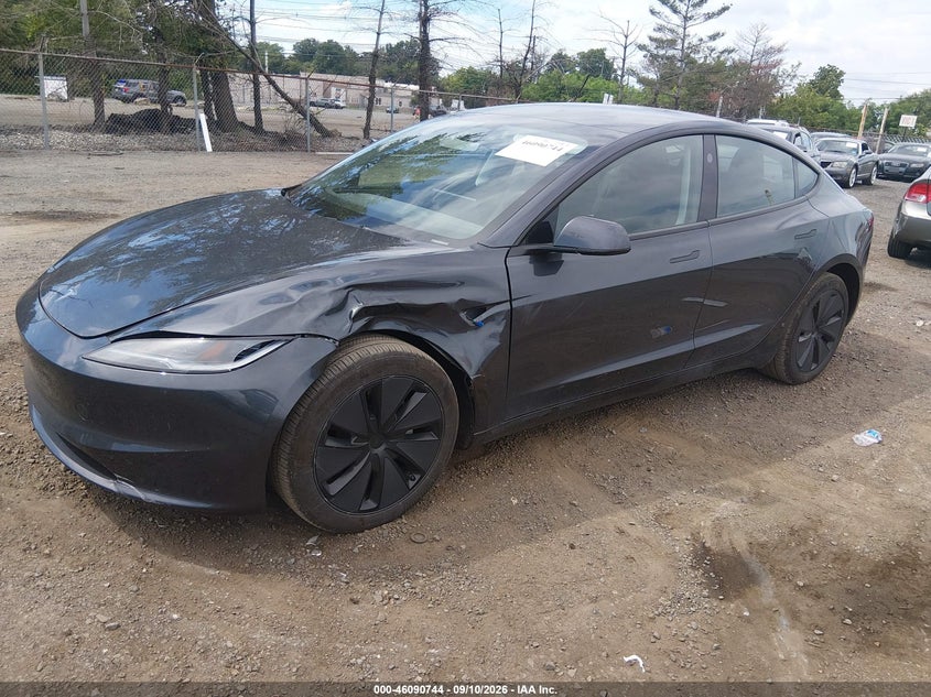 Vin: 5yj3e1ea9sf972402, lot: 46590351, tesla model 3 long range rear-wheel drive/standard rear-wheel drive 20252