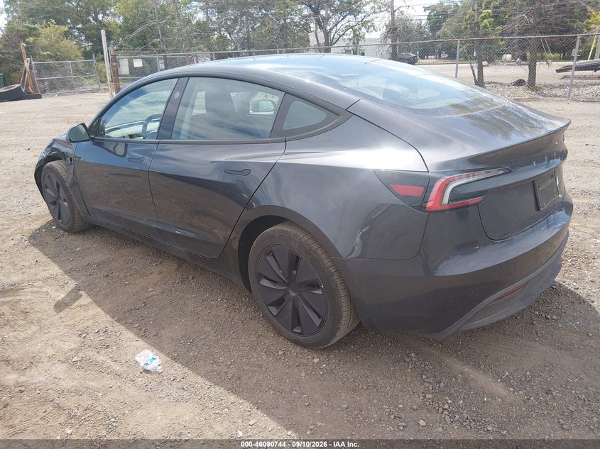 Vin: 5yj3e1ea9sf972402, lot: 46590351, tesla model 3 long range rear-wheel drive/standard rear-wheel drive 20253