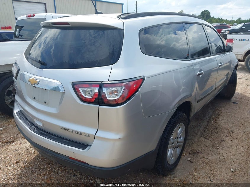 Vin: 1gnkrfed7dj102786, lot: 46590357, chevrolet traverse ls 20134