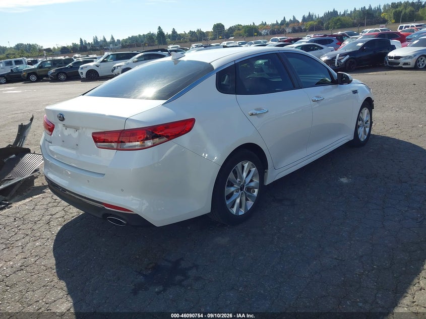 Vin: 5xxgt4l32jg258670, lot: 46590361, kia optima lx 20184