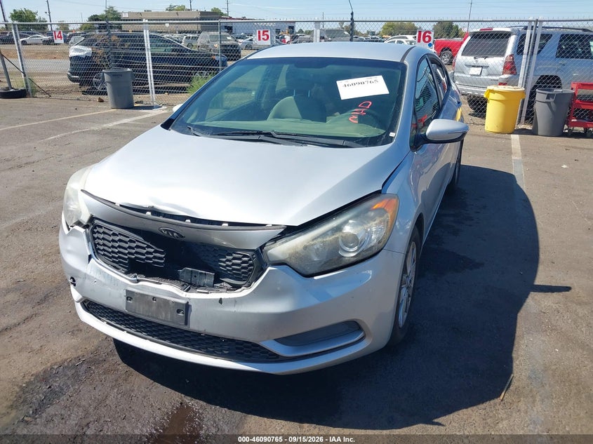 Vin: knafx4a62g5536328, lot: 46590372, kia forte lx 20162