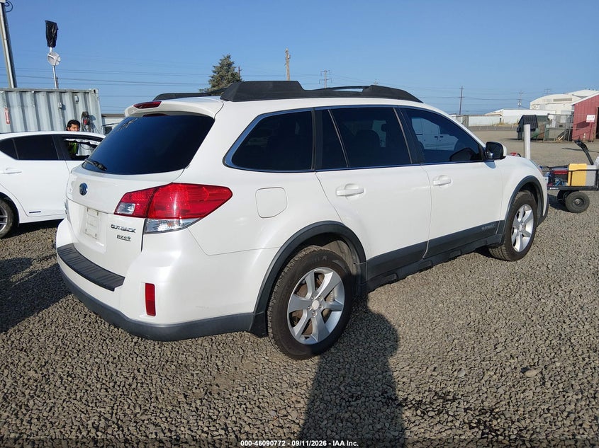 Vin: 4s4brbcc4d1285992, lot: 46590379, subaru outback 2.5i premium 20134