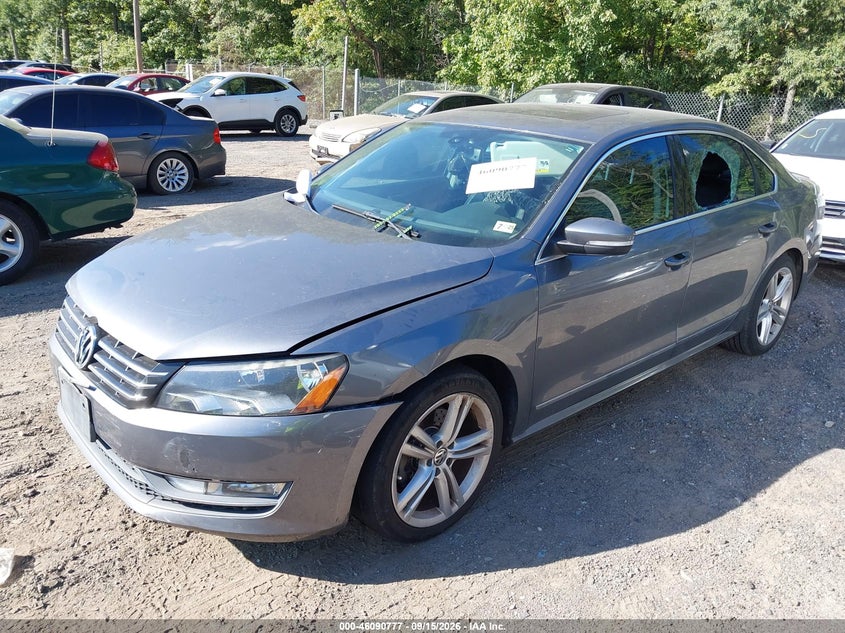 2014 Volkswagen Passat, По кругу, IAAI, VIN 1VWCT7A35EC066505 — фото 2