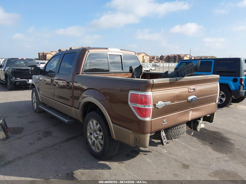 Vin: 1ftfw1ct8ckd67919, lot: 46590401, ford f-150 king ranch 20123