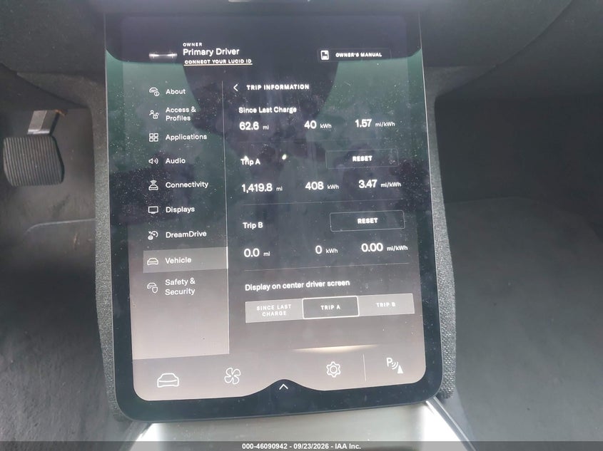 LUCID AIR 2023 VIN 50EA1TEA6PA004896