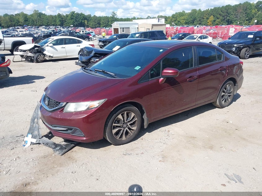 2015 Honda Civic, Обычный износ, IAAI, VIN 19XFB2F81FE028225 — фото 2