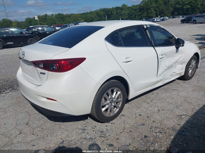 Vin: jm1bm1u75g1294302, lot: 46590683, mazda mazda3 i sport 20164
