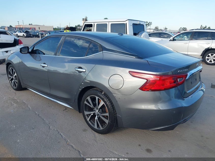 Vin: 1n4aa6apxgc410884, lot: 46590689, nissan maxima 3.5 sv 20163