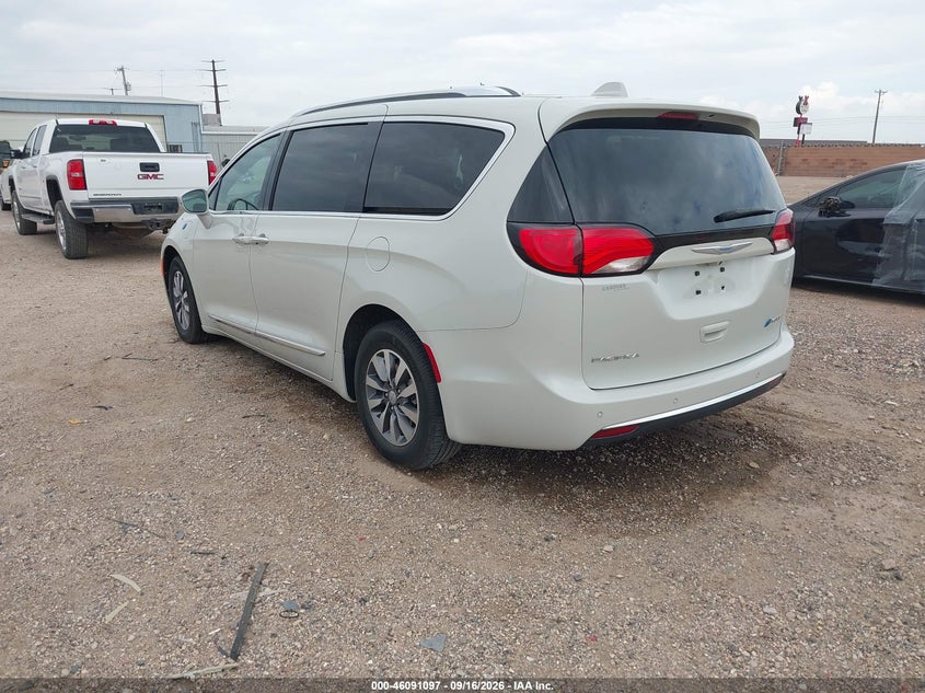 Vin: 2c4rc1n7xlr287819, lot: 46590704, chrysler pacifica hybrid limited 20203