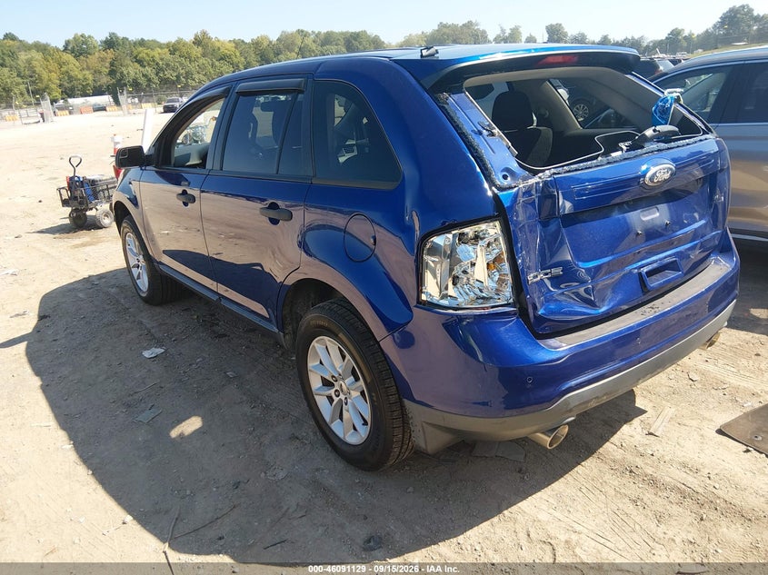 Vin: 2fmdk3gc9dbb63937, lot: 46590735, ford edge se 20133