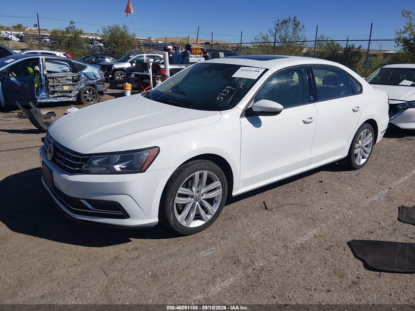 Vin: 1vwla7a37kc005139, lot: 46590795, volkswagen passat 2.0t wolfsburg edition 20192