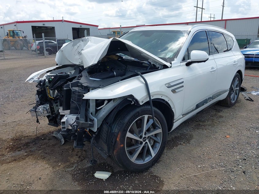 Vin: kmuhdesc1su235186, lot: 46590840, genesis gv80 3.5t advanced awd 20252