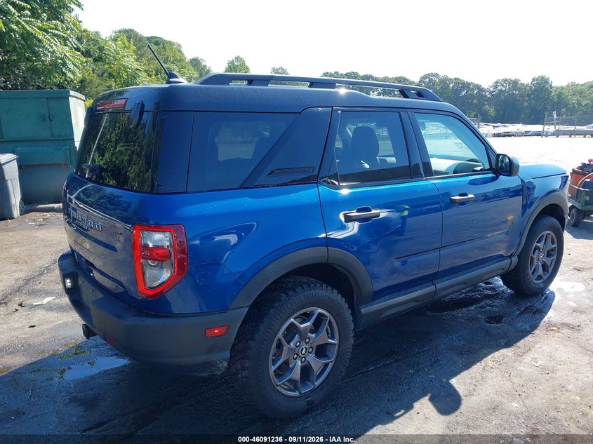 Vin: 3fmcr9d99rrf55344, lot: 46590843, ford bronco sport badlands 20244