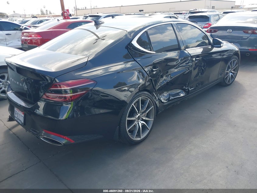 Vin: kmtg34sc2su145784, lot: 46590867, genesis g70 2.5t rwd 20254