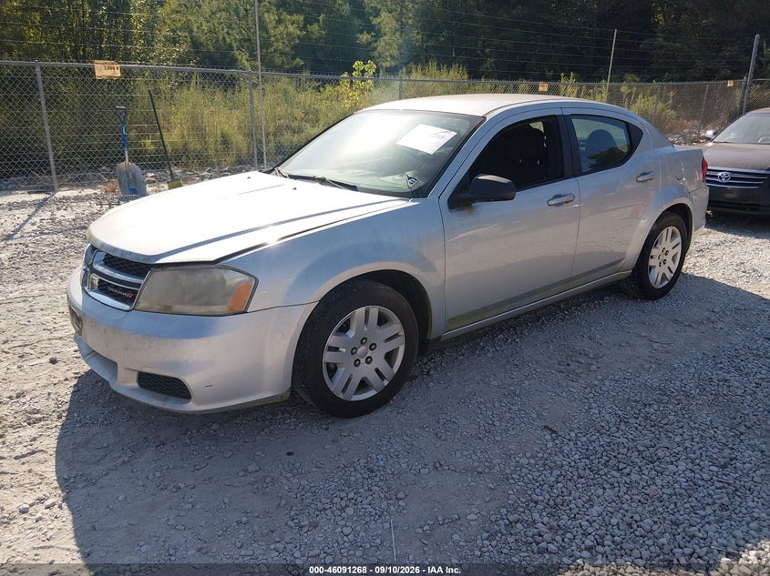 2012 Dodge Avenger, Normal Wear & Tear, IAAI, VIN 1C3CDZAB9CN330494 — photo 2