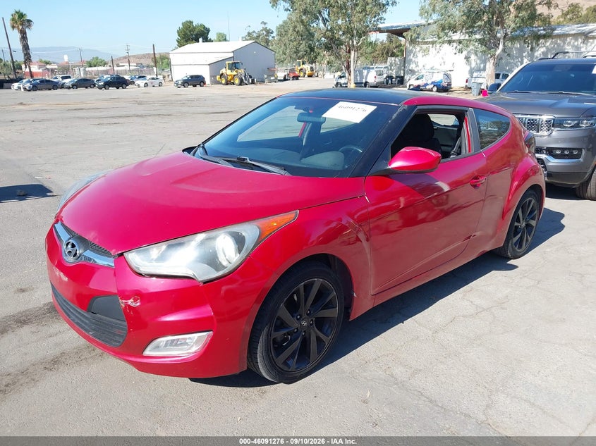 Vin: kmhtc6ad5hu311271, lot: 46590882, hyundai veloster 20172