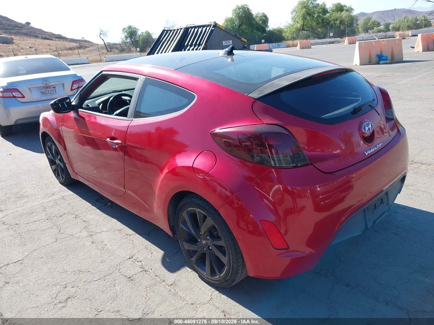 Vin: kmhtc6ad5hu311271, lot: 46590882, hyundai veloster 20173