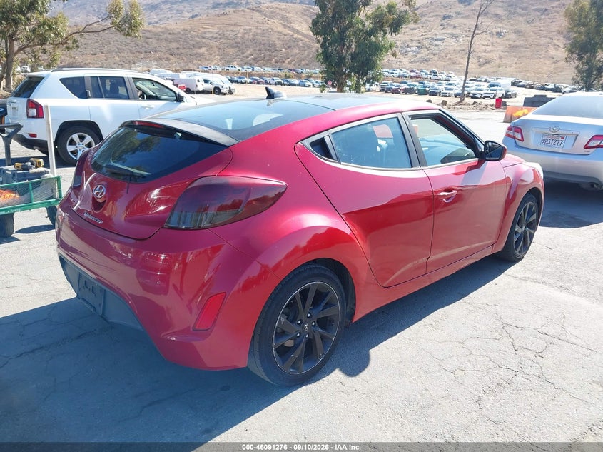 Vin: kmhtc6ad5hu311271, lot: 46590882, hyundai veloster 20174
