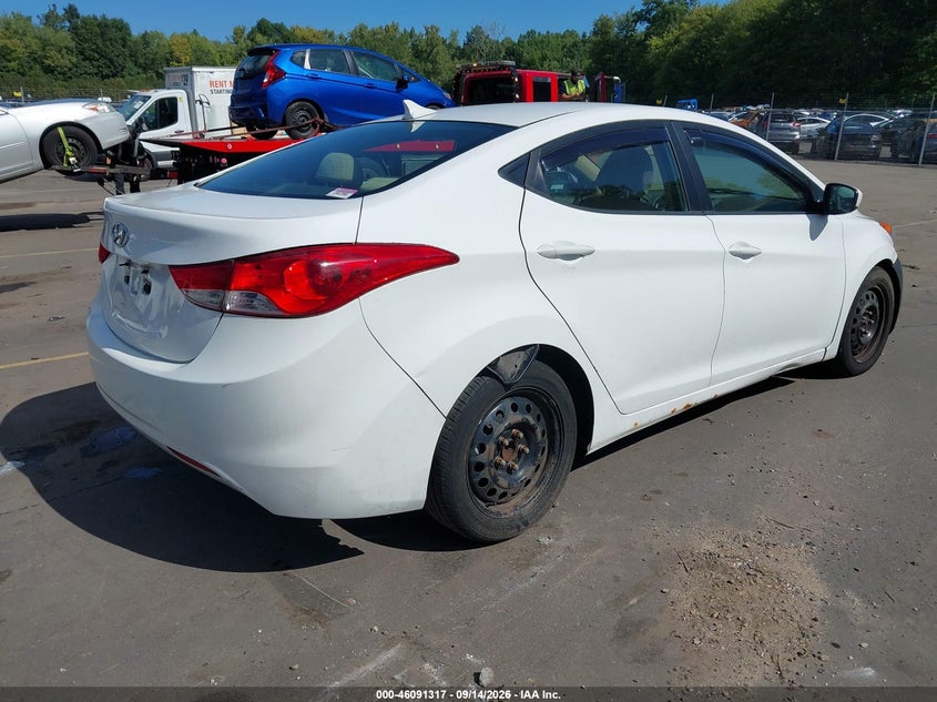 Vin: 5npdh4ae6ch145191, lot: 46590926, hyundai elantra gls 20124