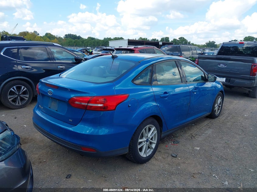 Vin: 1fadp3f26fl329905, lot: 46590931, ford focus se 20154
