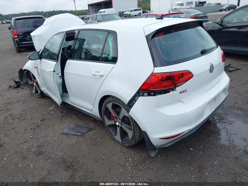 Vin: 3vw447au8hm076295, lot: 46590939, volkswagen golf gti autobahn 4-door/s 4-door/se 4-door/sport 4-door 20173