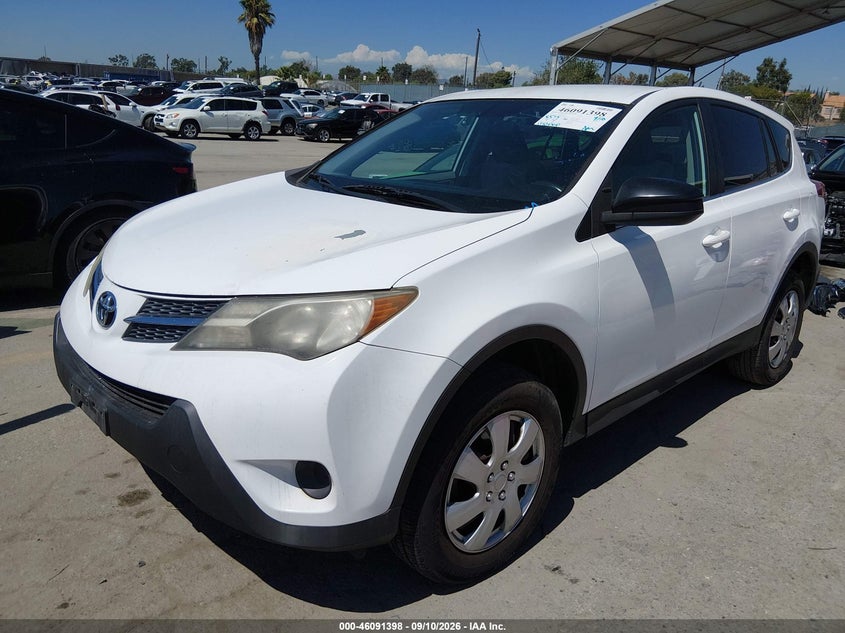 Vin: 2t3bfrev8dw051988, lot: 46591005, toyota rav4 le 20132