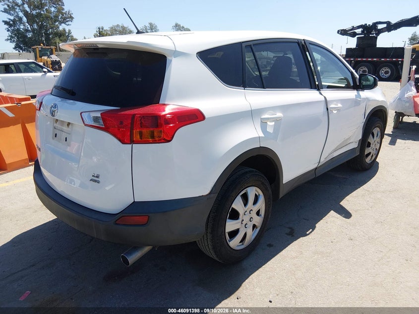 Vin: 2t3bfrev8dw051988, lot: 46591005, toyota rav4 le 20134