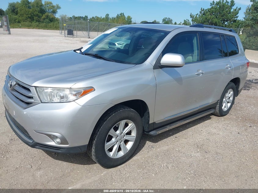 Vin: 5tdzk3eh1ds112455, lot: 46591022, toyota highlander base plus v6 20132
